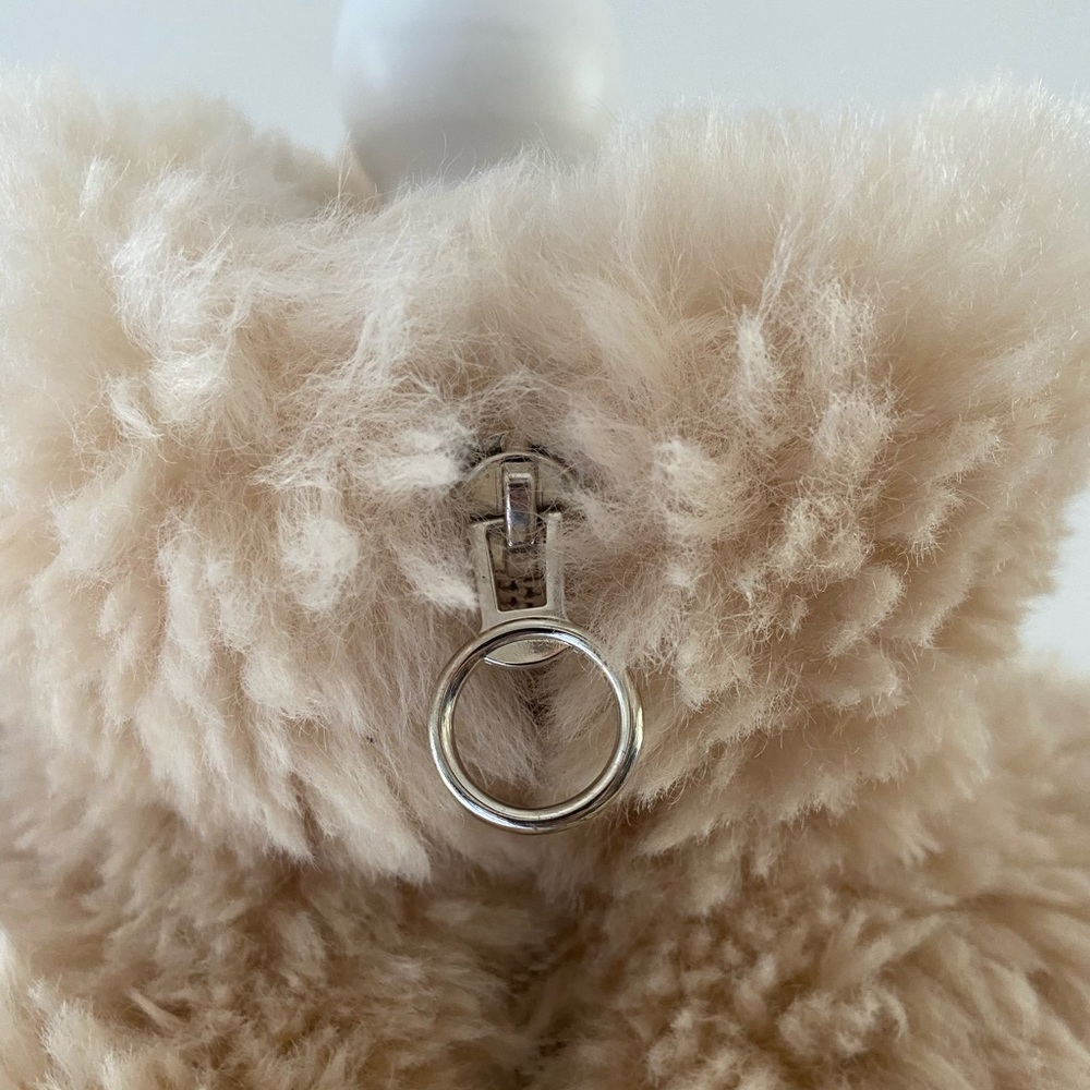 Topshop Jonas faux shearling zip fur coat borg Sherpa - Picture 7 of 14